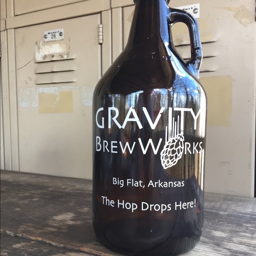 Beer Growler Jug Gravity Brew Works Big Flat, AR